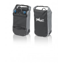 XLC bolsa Lowrider BA-W17 negro/gris, impermeable, por unidad